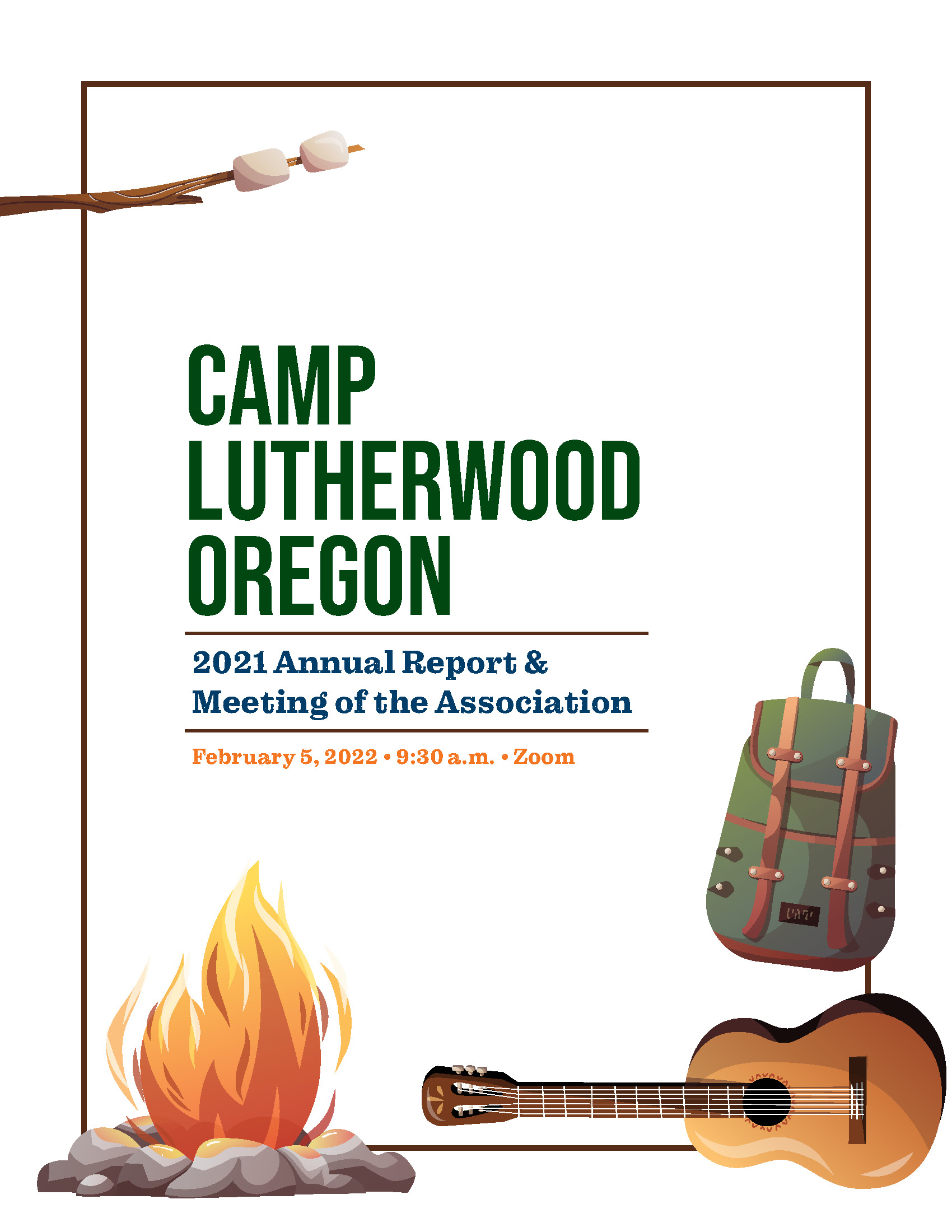 2021 Camp Lutherwood Oregon annual report cover