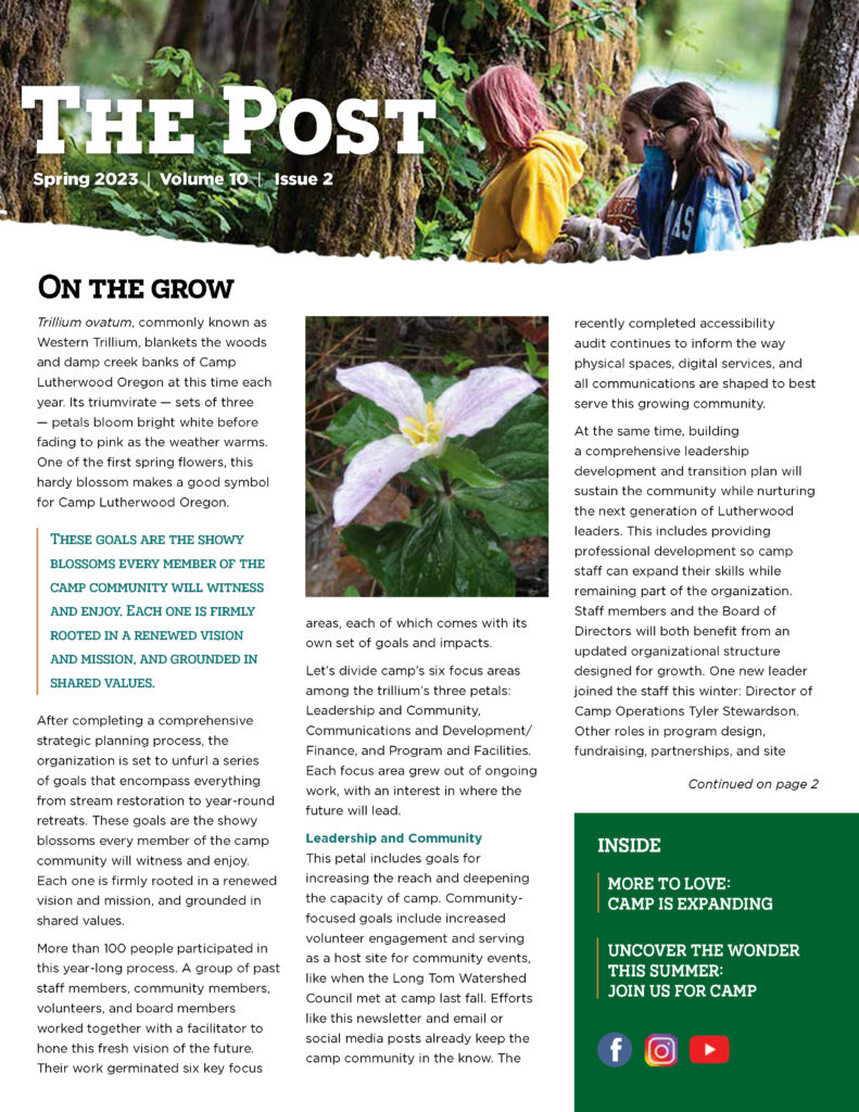 Spring 2023 Newsletter cover