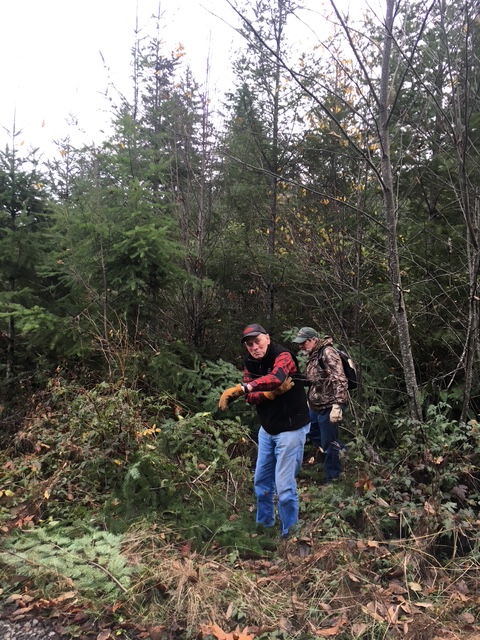 Jack Guthrie working at a Lutherwood work day