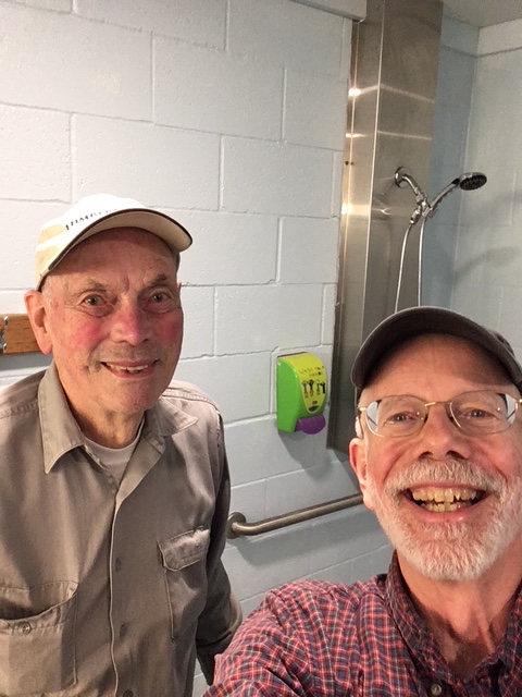 Jack Guthrie with John at a Lutherwood work day